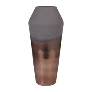 Vaso in vetro bicolore moderno e decorativo per fiori, ideale come complemento d'arredo per il tavolo del soggiorno - Product Image 1