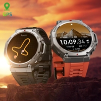 Reloj Inteligente DM58 con GPS, Deportivo, Resistente al Agua 5ATM, Unisex, Monitoreo de Salud, Brújula, Seguimiento de Rutas, Pantalla AMOLED Cuadrada, Caja de Aleación