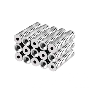 Imanes de agujero avellanado de tierras raras de neodimio de anillo redondo potente N52 personalizados uso Industrial con servicio de procesamiento de corte - Product Image 5