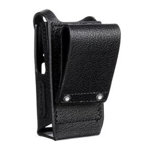 PMLN5842A Hard Leather Carry Case with 2.5 Swivel Belt Loop Display Radio for DP4800E XPR7550E DGP8550E motorola <b>Walkie</b> <b>Talkie</b> - Product Image 4