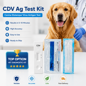 Tira reactiva veterinaria rápida para la detección de la infección por coronavirus canino (CDV Ag) para uso en clínicas veterinarias. - Product Image 5