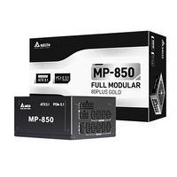 Delta MP850 Hitam 850W Gold Medal Full Mode ATX3.1 Catu Daya Komputer Desktop/Server dengan Kipas Start/Stop 8 Port Tersedia