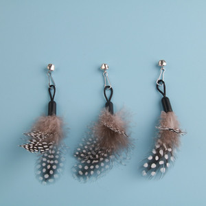 Juguete para Gatos con Mango Metálico, Pluma y Campana, con Cabezal Extraíble y Reemplazable, Resistente - Product Image 6