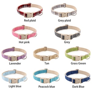 Luxus einfache umwelt freundliche verstellbare Hanf Haustier Halsband beliebteste zwei Schichten Safe Faison Metal Adjuster haut freundlich für Hunde - Product Image 5