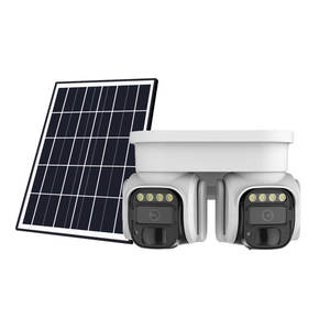 Caméra de surveillance solaire double LQ9S 4MP, extérieure, étanche, stockage cloud 4G, détection de mouvement, interphone vocal - Product Image 1