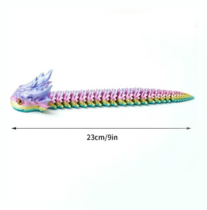 Juguetes Creativos Transfronterizos Impresos en 3D de Serpiente Acuática y Dinosaurio, Adornos Artesanales Únicos y Modernos, Regalos - Product Image 6