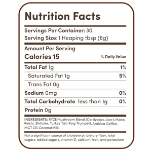 6 in 1 Mushroom <strong>Coffee</strong> Cordyceps Lion's Mane Shiitake King Trumpet Turkey Tail Reishi MCT Oil <strong>Coffee</strong> - Product Image 2