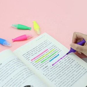 Venta Caliente al por Mayor, 10 Colores, Esmalte de Uñas con Forma de Pez Pequeño, Resaltador, Marcador para Estudiantes, Resaltador Creativo - Product Image 4
