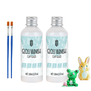 50ml 100mL Barniz de <span class=keywords><strong>arcilla</strong></span> seco al aire Acabado mate brillante Pinturas acrílicas impermeables y resistentes a los arañazos <span class=keywords><strong>para</strong></span> cerámica artesanal - Product Image 6