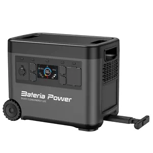 Générateur de batterie extérieure 1200w 220v stockage d'énergie haute puissance centrale électrique portable de secours sans fil multifonctionnelle