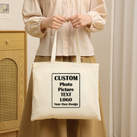 Sac fourre-tout en toile personnalisé avec photo, tendance été, pour voyage, sac de shopping réutilisable pour femmes
