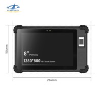 Tablette robuste HFSecurity FP08 4G étanche avec reconnaissance d'empreintes digitales pour l'industrie
