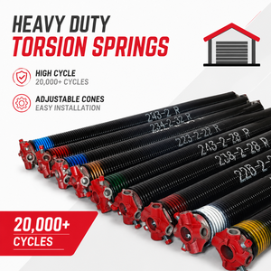 Garage <b>Door</b> Torsion <b>Spring</b> Residential Adjustable High Cycle Durable Garage <b>Door</b> <b>Springs</b> Cones Replacement Kit - Product Image 1