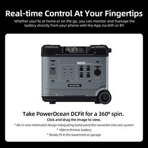 Trạm điện di động All In One 4000W 5000W UPS, pin di động 5120Wh, máy phát điện năng lượng mặt trời 20KWh - Product Image 2