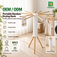 CHOMECO Séchoir à linge rétractable en gros, robuste, gain de place, pliable, portable, support à vêtements pour dortoir étudiant