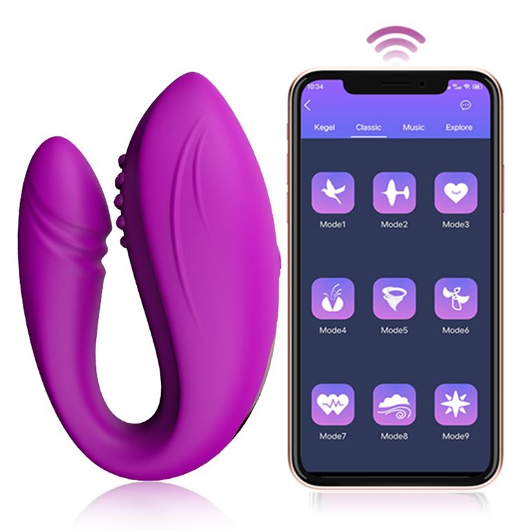 Long Distance APP Control Dildo Vibrator - 12 Vibration Modes for Couples