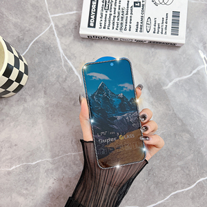 Pellicola Protettiva in <span class=keywords><strong>Vetro</strong></span> Temperato Anti-Impronta con Glitter Diamantati e Funzione Privacy per <span class=keywords><strong>iPhone</strong></span> 17 16 15 14 Plus 13 12 <span class=keywords><strong>11</strong></span> <span class=keywords><strong>Pro</strong></span> Max XS - Product Image 5