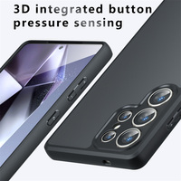 Pour Samsung Galaxy S26 S24 S23 S22 S25 Ultra + FE / Edge Coque Ultra-fine en TPU souple avec cadre transparent et dos mat en PC
