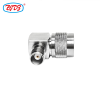 Adaptateur RF d'usine, connecteur mâle de type N vers prise femelle TNC, prise femelle Hembra, angle droit RA 90 degrés, adaptateur coaxial RF en laiton