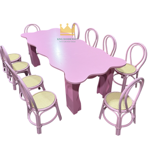 Sillas Infantiles de Mimbre Hechas a Mano en Oferta para Fiestas de Cumpleaños, Asientos Infantiles de Mimbre Natural, Muebles Ecológicos - Product Image 2