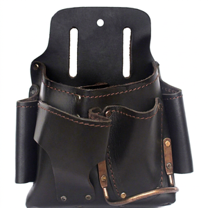 Professional Leather <b>Tool</b> <b>Bag</b> With Multiple Pockets And Adjustable Strap For Heavy Duty Use - Product Image 1