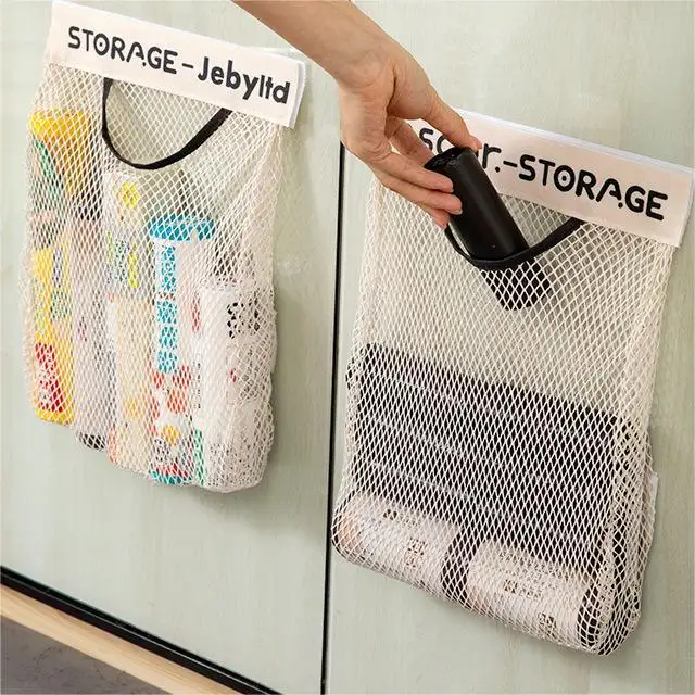 Sac poubelle mural outil de rangement cuisine haute capacité shopping stockage filet poche sac divers tri et stockage