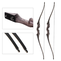 Arc de chasse démontable 30-60lbs 60 pouces pour droitier/gaucher, poignée en bois, arc recurve, branches nouvelle technologie, tir en extérieur