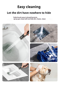 Черный Ручной смеситель для душа из нержавеющей стали - Product Image 5
