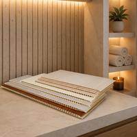Panneau mural SPC de luxe, imperméable, ignifuge, insonorisant, panneau mural intérieur pour hôtel