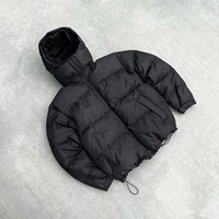 Manteau d'hiver tendance coupe-vent et imperméable, doudoune personnalisée pour homme, blouson bomber en duvet avec capuche amovible
