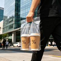 Exclusieve transparante LDPE zakjes voor bakkerijen, voor het verpakken van zelfgemaakte fruitthee en melkthee.