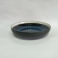 Service de vaisselle en céramique avec motif végétal, assiettes et bols écologiques