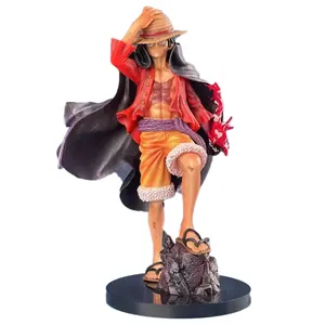 Figura DE ACCIÓN DE 24cm de una pieza, figura de Anime de cuatro emperadores Haki Luffy, estatua de una pieza, modelo GK, juguete de PVC para niños y niñas