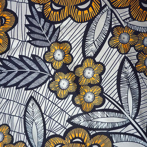 Pagne Africain en Coton de Qualité Supérieure, Imprimé Wax Doré, Tissus Africains <span class=keywords><strong>Textile</strong></span> Ankara Batik, Tissus Wax Nigériens - Product Image 3