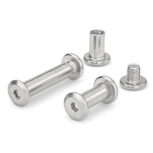 A2 A4 M2-M12 acier au carbone meubles connecteur boulons et <span class=keywords><strong>écrou</strong></span>s borgnes <span class=keywords><strong>tête</strong></span> plate clé <span class=keywords><strong>Allen</strong></span> système métrique Chicago vis - Product Image 5