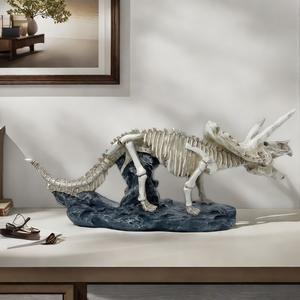 Escultura de Resina Epoxi de Dinosaurio Tiranosaurio Rex, Esqueleto Fósil Grande, Simple y Creativo, Adorno Artístico para Decoración del Hogar o el Porche - Product Image 3