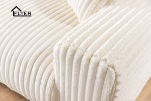 Sofá reclinable Seccional de pana de felpa moderna, juego de muebles de dormitorio para sala de estar comprimido al vacío con caja de embalaje para sofá cama Perezoso - Product Image 3