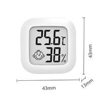Termometer Higrometer Digital Dalam Ruangan, Monitor Suhu dan Kelembapan Ruangan LCD Mini dengan Fitur Kenyamanan, Dapat Dipasang di Dinding & Meja