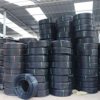 Tuyau en rouleau en plastique noir HDPE/LDPE haute pression, durable, résistant aux UV, écologique, pour l'irrigation agricole et l'arrosage de jardin