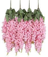 Vente en gros de vignes artificielles de glycine blanche pour la décoration intérieure, les jardins et les mariages, fleurs suspendues en soie de type ratta