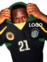 Maillot de football original pour équipe sportive, style hip-hop, avec patchs brodés personnalisés, légèrement oversize, durable, pour hockey et rugby