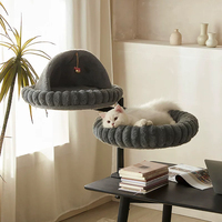 Lit de chat de bureau écologique et créatif, rotatif à 360 degrés, avec zone de couverture réglable et taille personnalisable, pour griffer