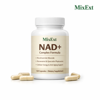 Capsules Antioxydantes Liposomales MixExt OEM à Marque Blanche NAD 900mg Complexe & Resvératrol pour Anti-Âge
