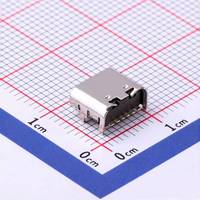 Connecteur femelle TYPE-C 6P(073) authentique, 6 broches, 3A, 5V, 10000 cycles, montage SMD, haute qualité, durable
