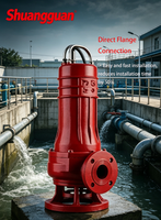 Pompe submersible pour eaux usées de série DN WQ à bride standard de 2 pouces, étanche IP68, pompe industrielle pour eaux usées, anti-colmatage, débit maximal de 20 m³/h