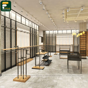 Exhibidor de Ropa Elegante para Tiendas, Mostrador de Ropa, Mueble de Vidrio para Prendas - Product Image 2