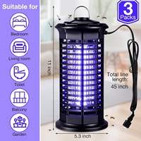 Lámpara Mata Mosquitos Eléctrica JZ Lighting, Trampa de Luz UV Ecológica de ABS Sólido para Uso en Interiores y Exteriores