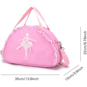 Échantillon Gratuit : Sacs de Danse Rose Personnalisés pour Filles – Idéaux pour le Sport, la Gym, le Ballet et la Danse (Type Duffle) - Product Image 6