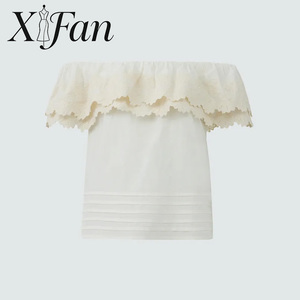 Fabricante de Ropa, Blusa de Moda para Mujer, Estilo Boutique, Sexy, Verano, Bordada, con Hombros Descubiertos - Product Image 6