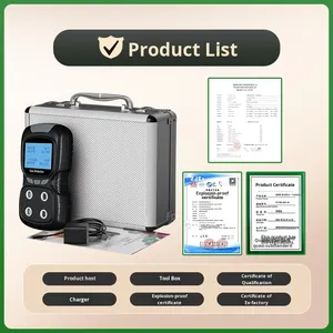 Xách tay phân tích khí Detector cho giám sát hydrogen sulfide dễ cháy Carbon Monoxide oxy độc hại khí độc hại - Product Image 5